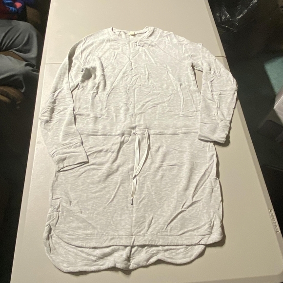 Silence + Noise Urban Outfitters Sweatshirt Drawstring Dress Grey Women's Small - Picture 3 of 7